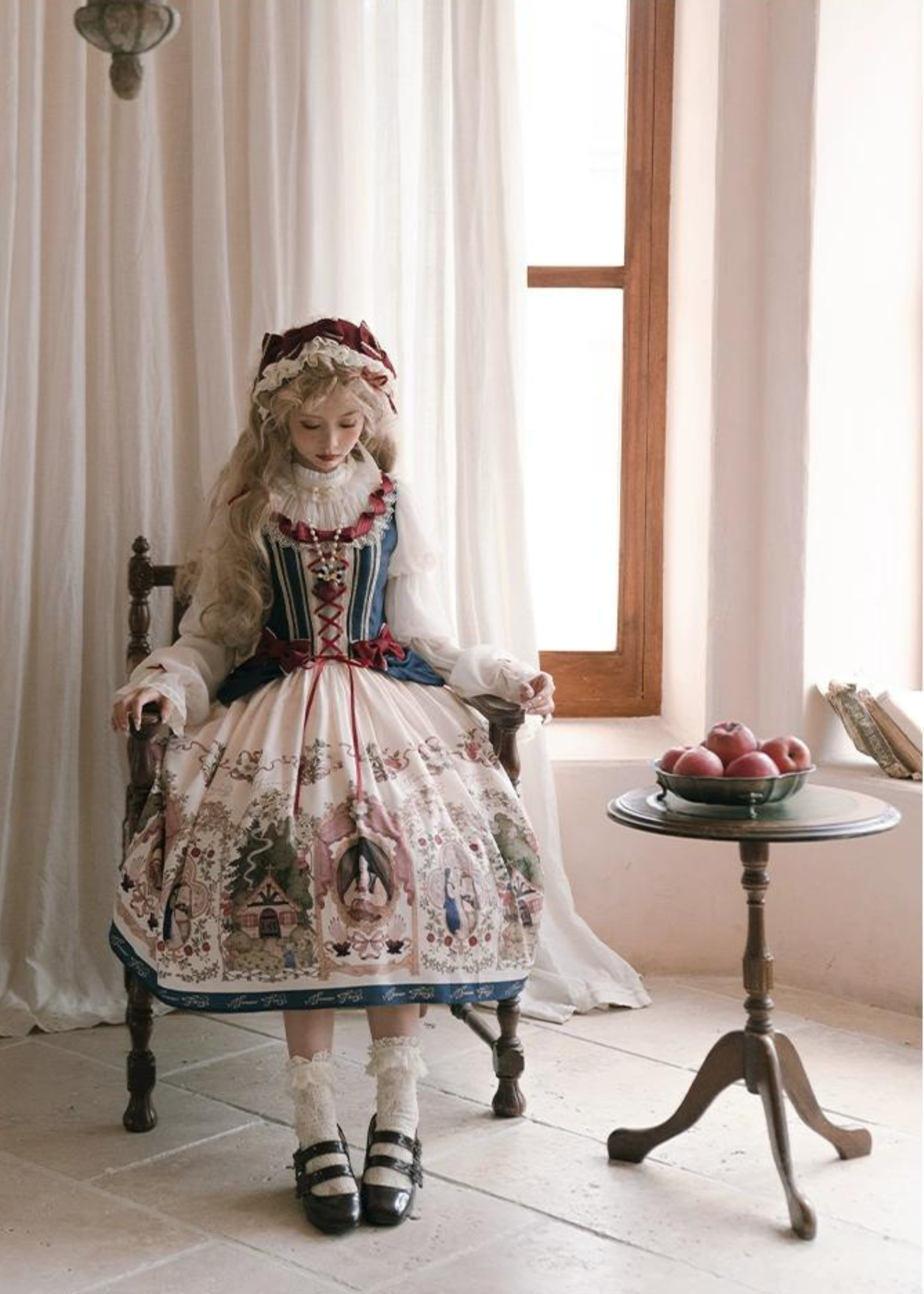 Rosy Cheeks 白雪姫風ワンピース – ロリータファッション通販RonRon Rosy Cheeks 白雪姫風ワンピース – ロリータファッション通販RonRon