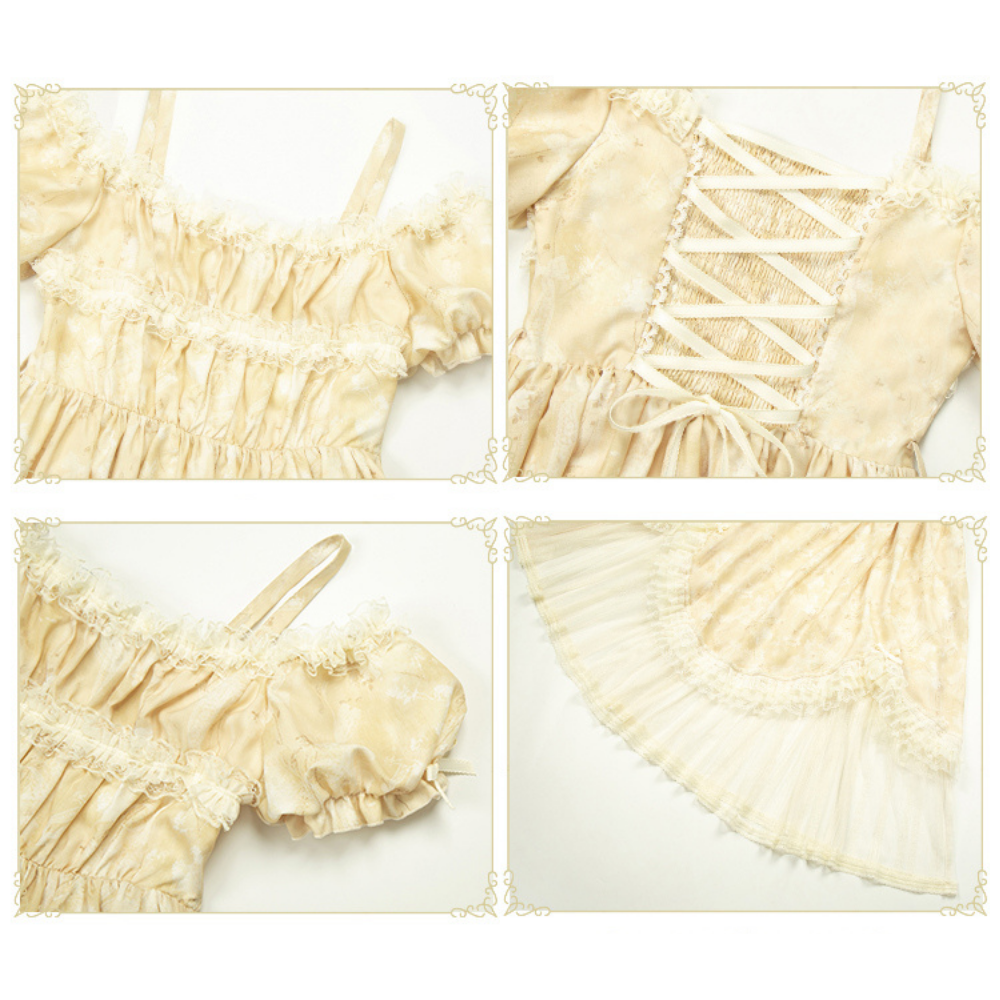 Wind Flower 草花プリントワンピース