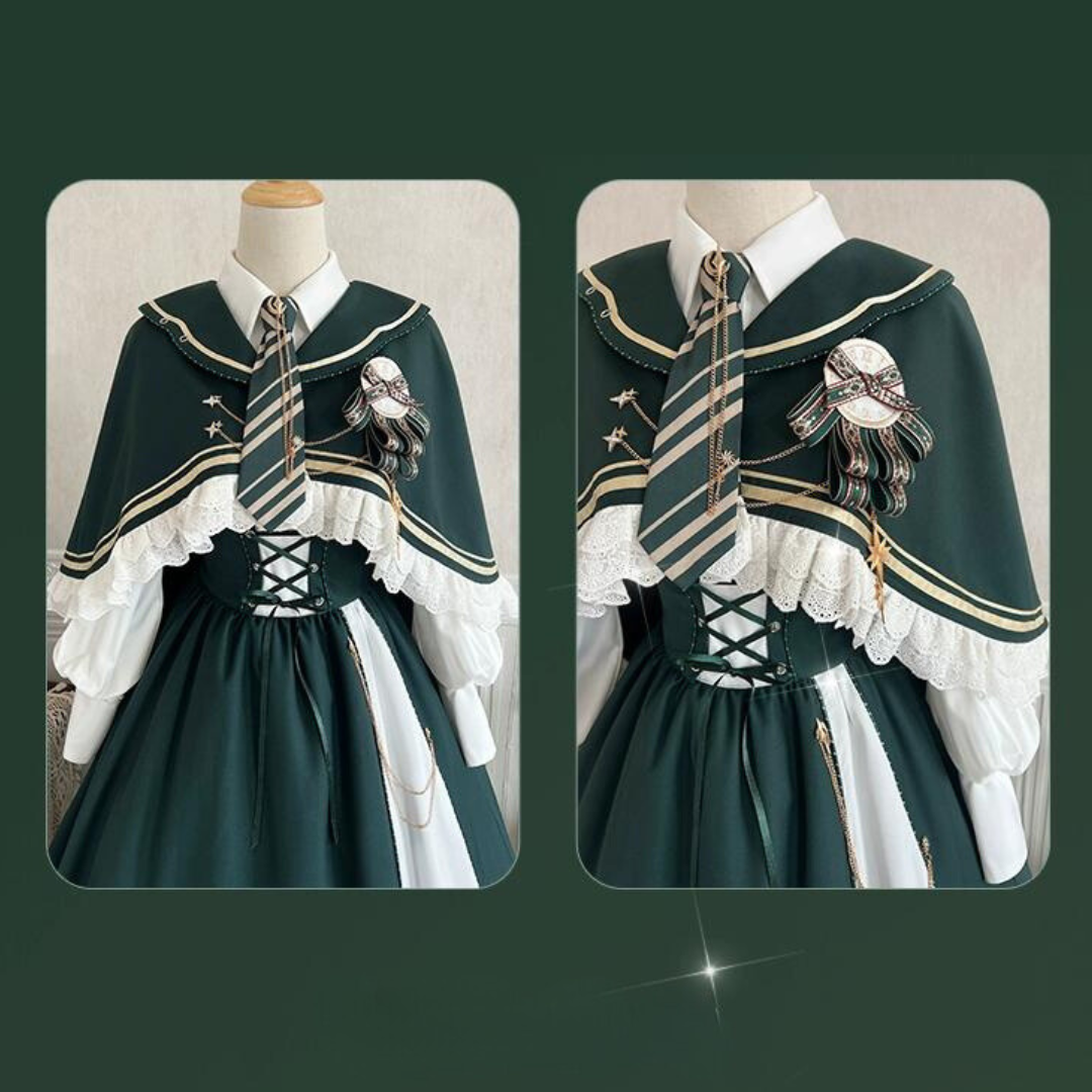 Time Traveler 十字紋章のサスペンダースカートセットアップ