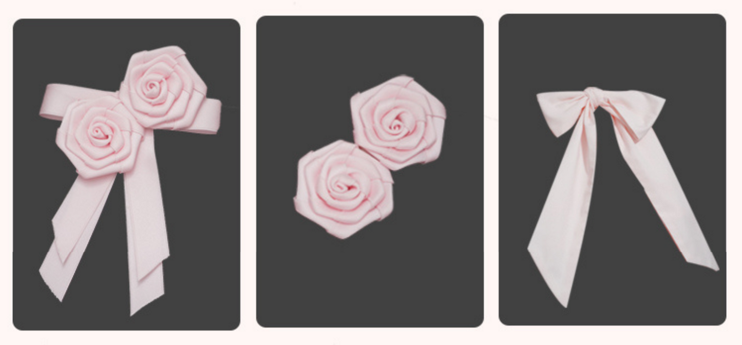 Lilith Rose Garden バラのコサージュ付ジャンパースカート