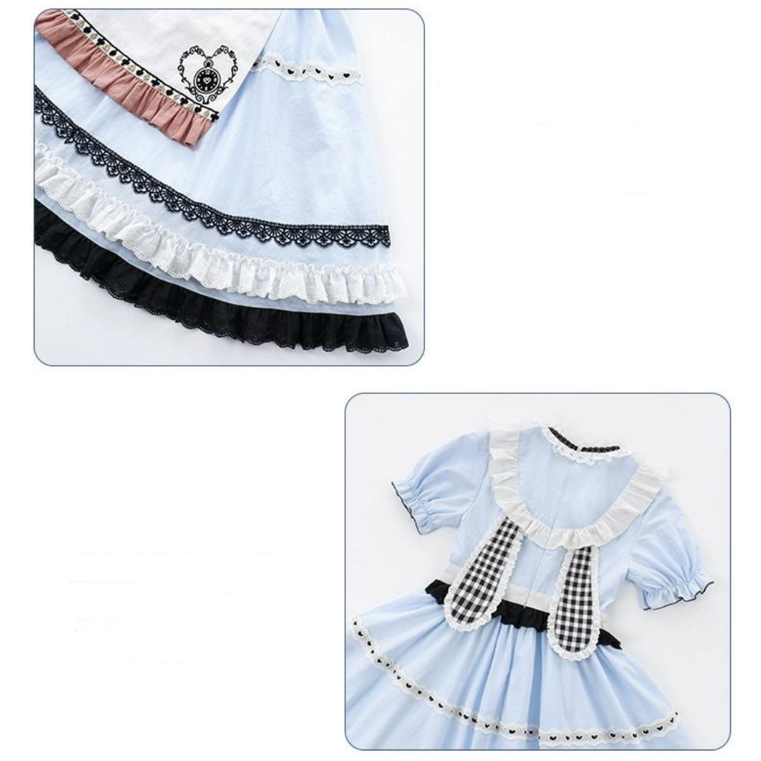 EAT ME うさ耳アリス半袖ワンピース