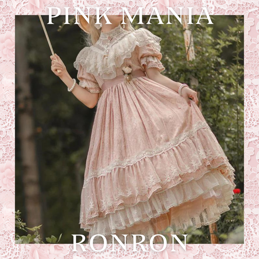 【予約販売】エドワード朝エレガント レース素材のクラロリワンピース