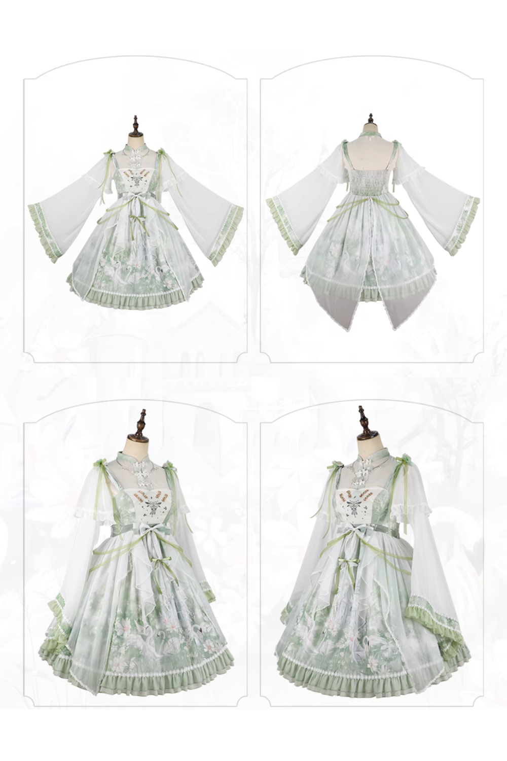 【予約販売】白鳥の城ジャンパースカートと2wayトップス