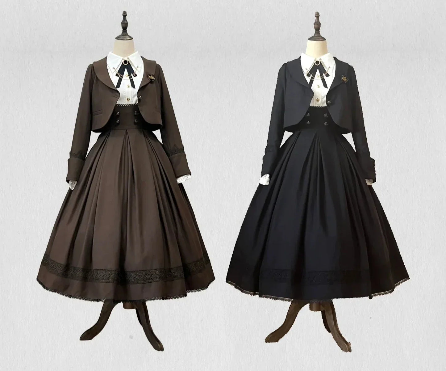 Random Cutting Classical Jumper Skirt