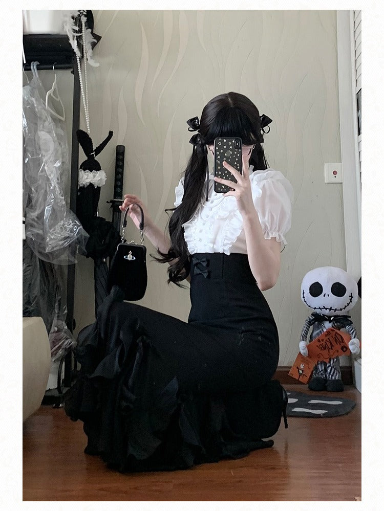 Miss Laura ドッキングワンピース・ロング丈