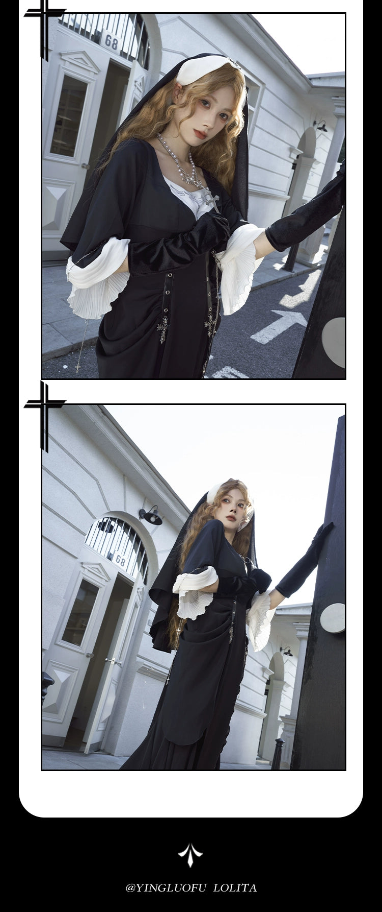 シスター風マーメイドワンピース 単品&フルセット