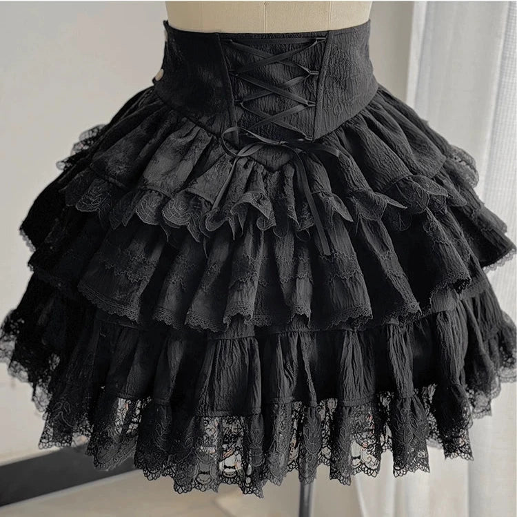 Cross Bone ティアードスカート