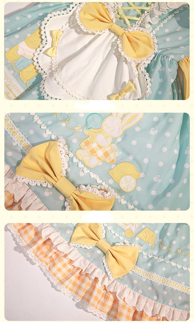 【受注予約9/8まで】Summer Ice Cool リボンの水玉ワンピース