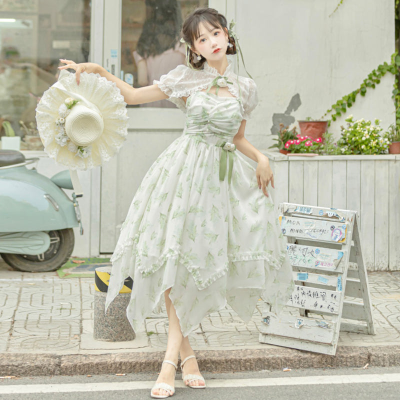 Lily of the valley morning dew jumper skirt and bolero – ロリータ