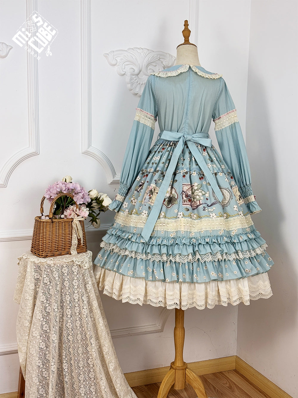 【予約販売】Sweetie Sheep フリルワンピース・プリントタイプ