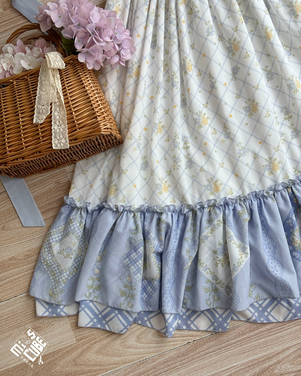 【受注予約7/14まで】Pathwork Garden カントリー風ジャンパースカート