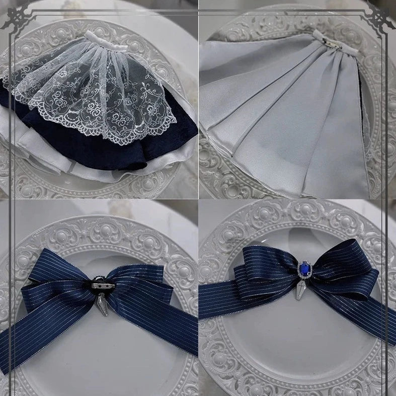 巡礼の棺 皇子系ジャボタイ・リボン付きブラウス