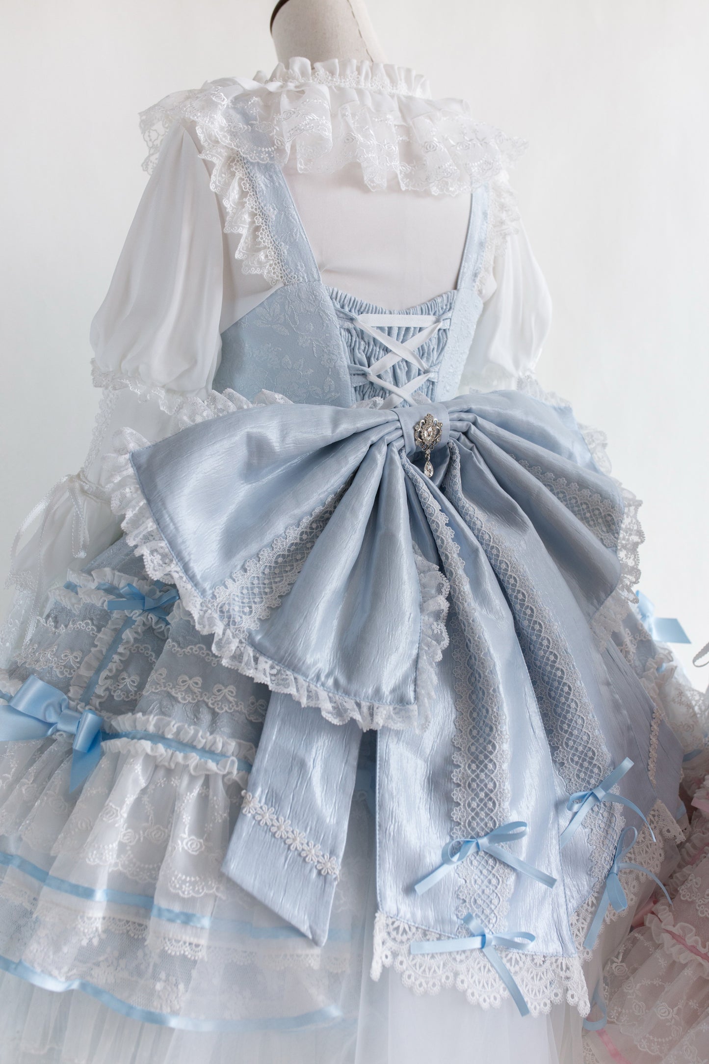 Wishing Star ドール風ジャンパースカート・パステルブルー