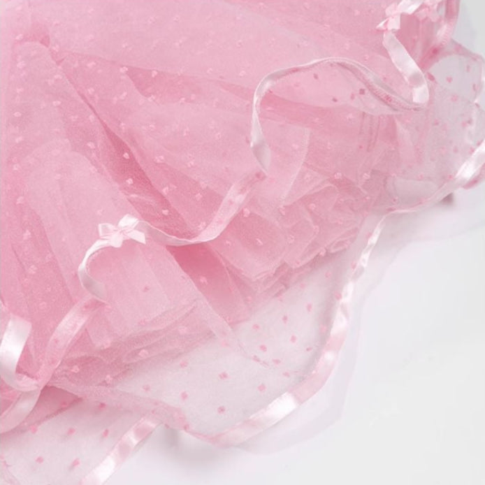 Ribbon Gift Box ドットチュールパニエ