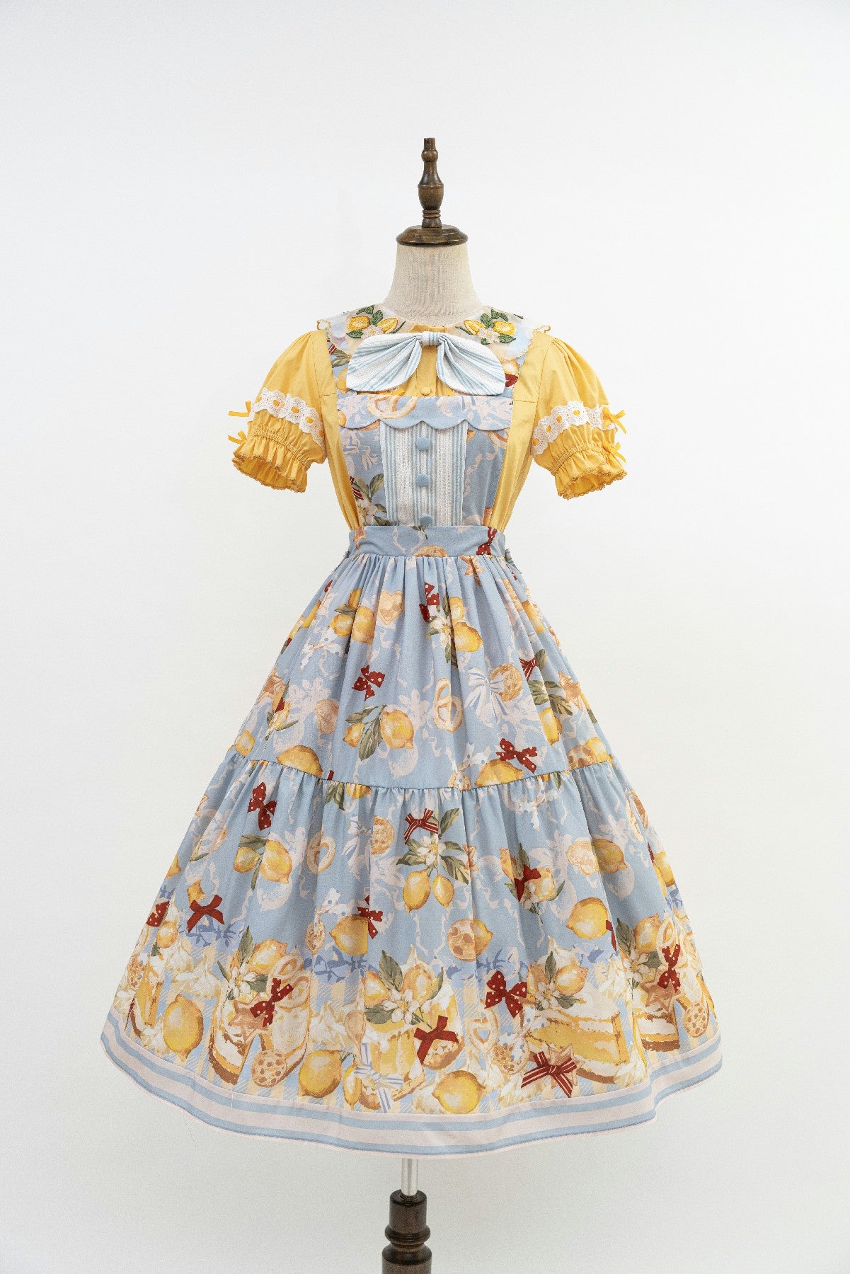 【受注予約6/26まで】Lemon Biscuit サスペンダースカート