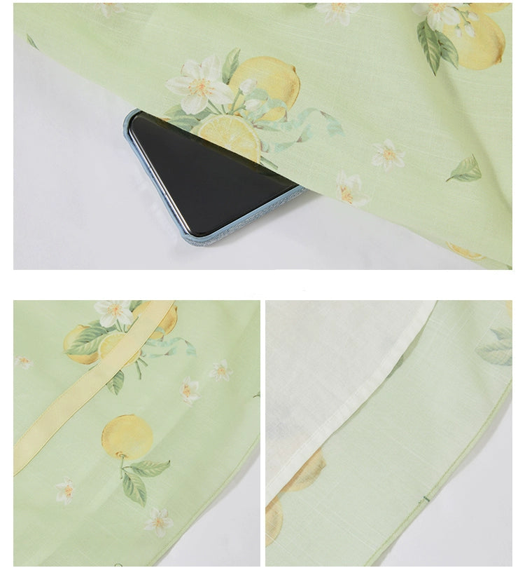 【受注予約7/16まで】Limone Town カントリー風ハイウエストジャンパースカート