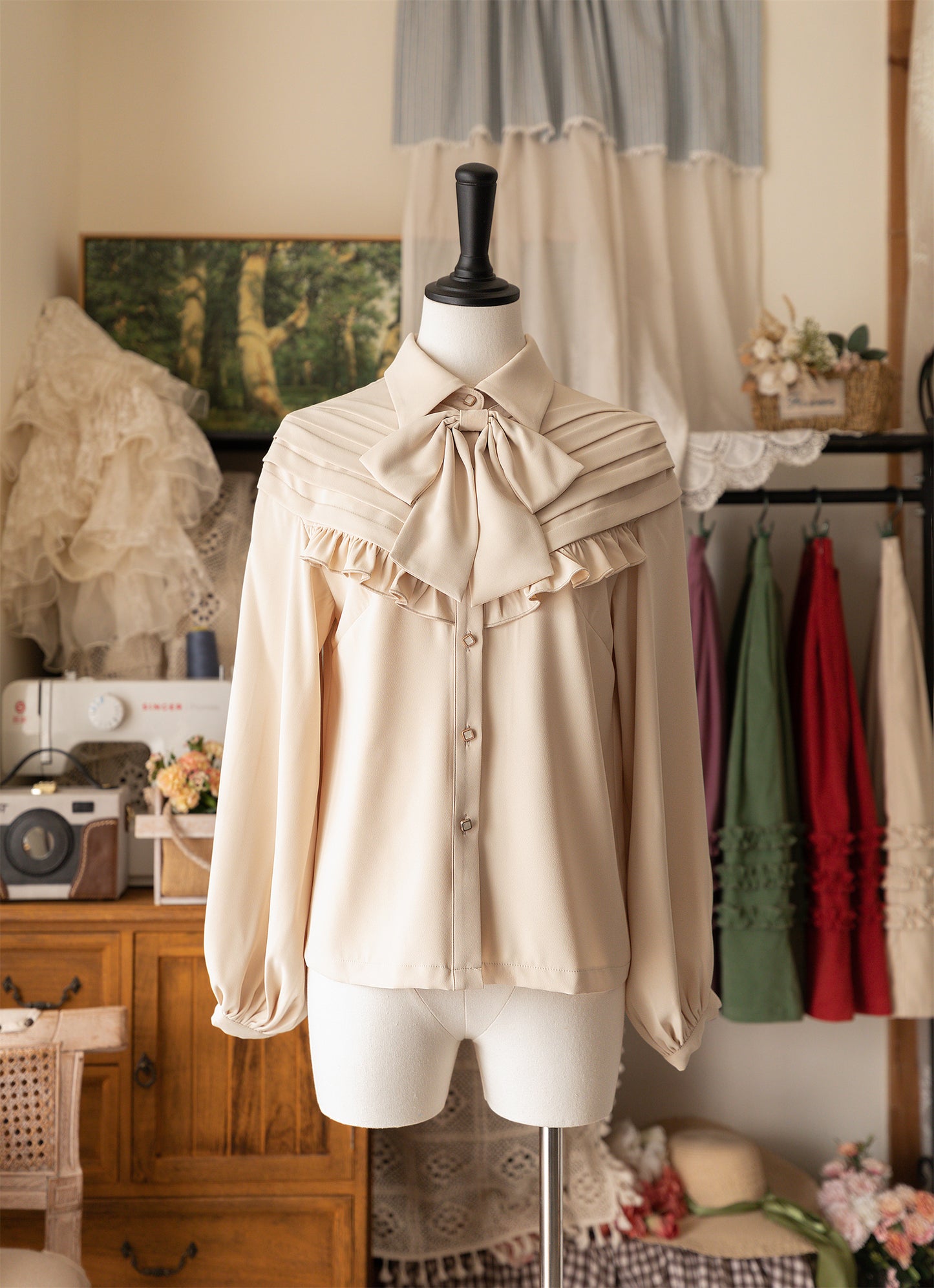 Forest Basket 4.0リボンタイブラウス【合わせ買いで20%オフ】