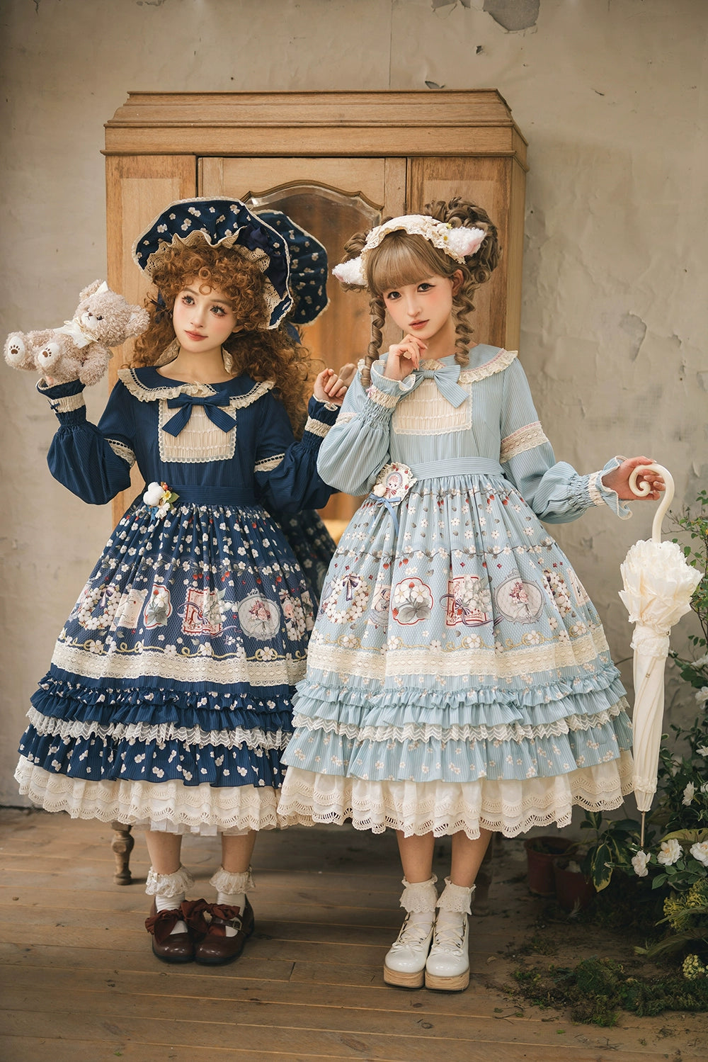 予約販売】Sweetie Sheep フリルワンピース・プリントタイプ 予約販売】Sweetie Sheep フリルワンピース・プリントタイプ