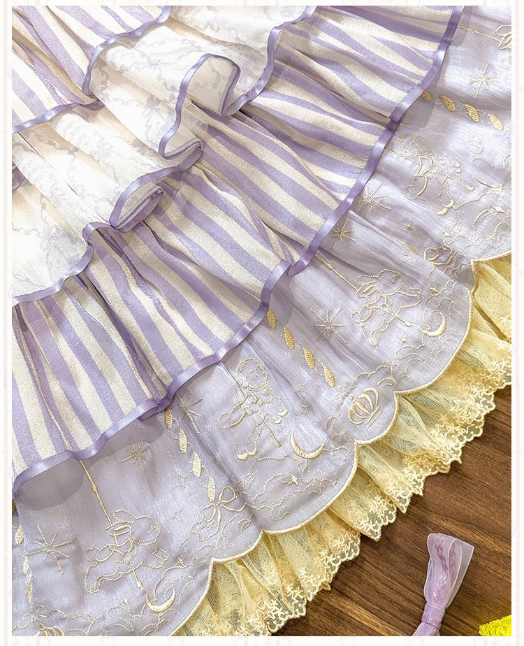 Cloud Paradise ティアードジャンパースカート