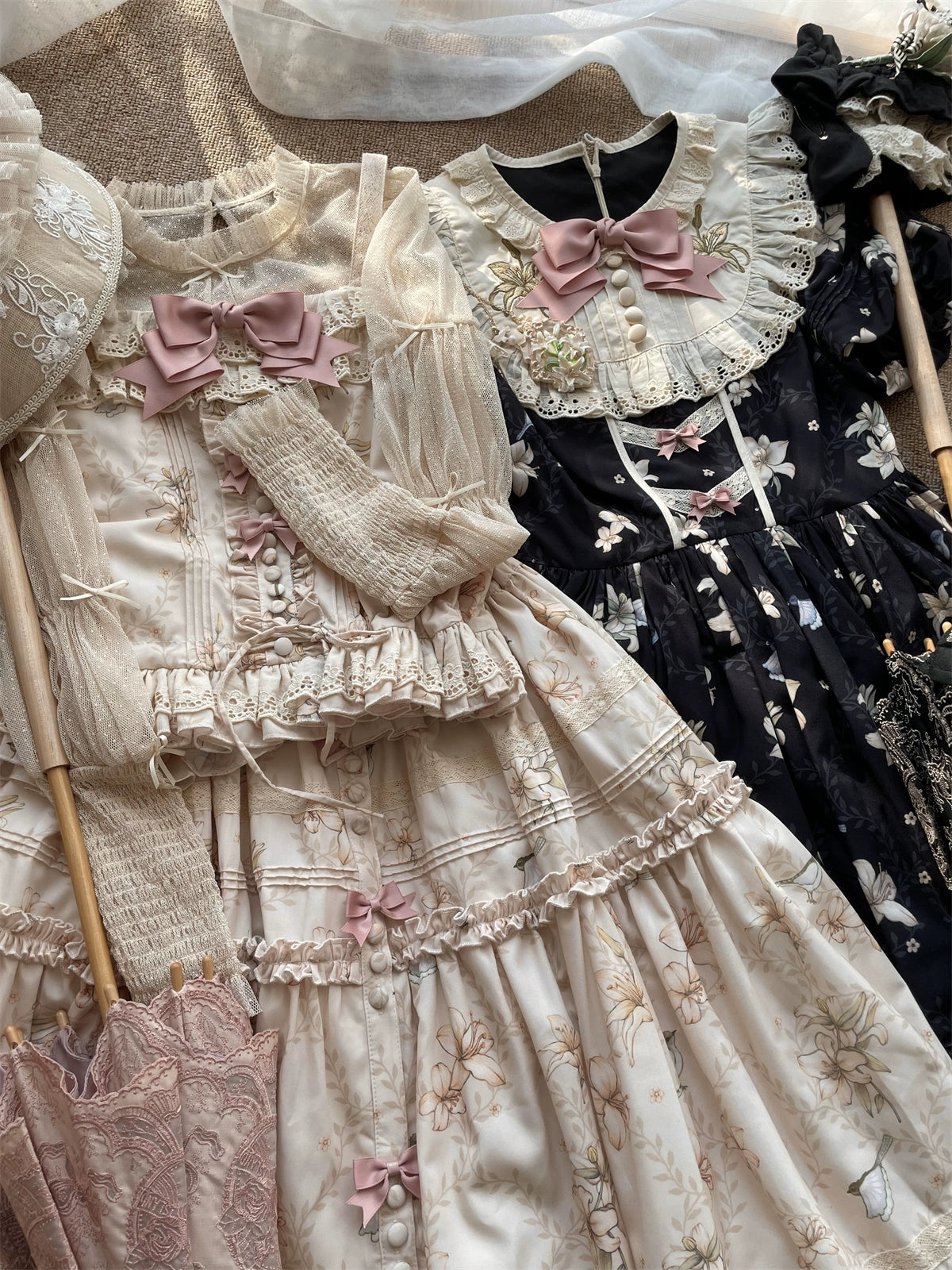 Lily and Wind Classical Print Skirt and Top