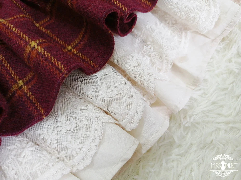 【予約販売】英国クラシカルロリィタ ウォームチェックワンピース