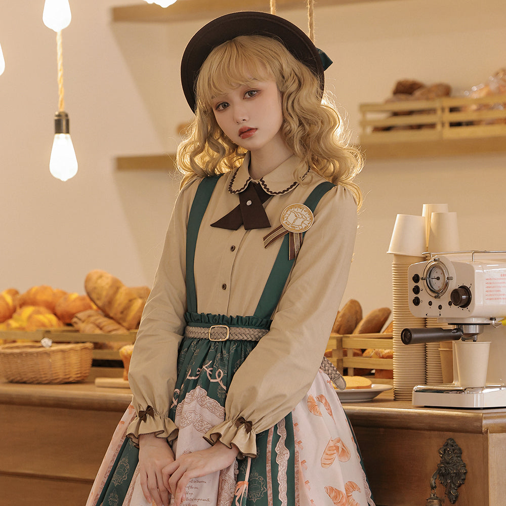 洋ロリ キャンディードール 2 予約販売】Bread morning クロスタイ付ブラウス – ロリータファッション通販RonRon