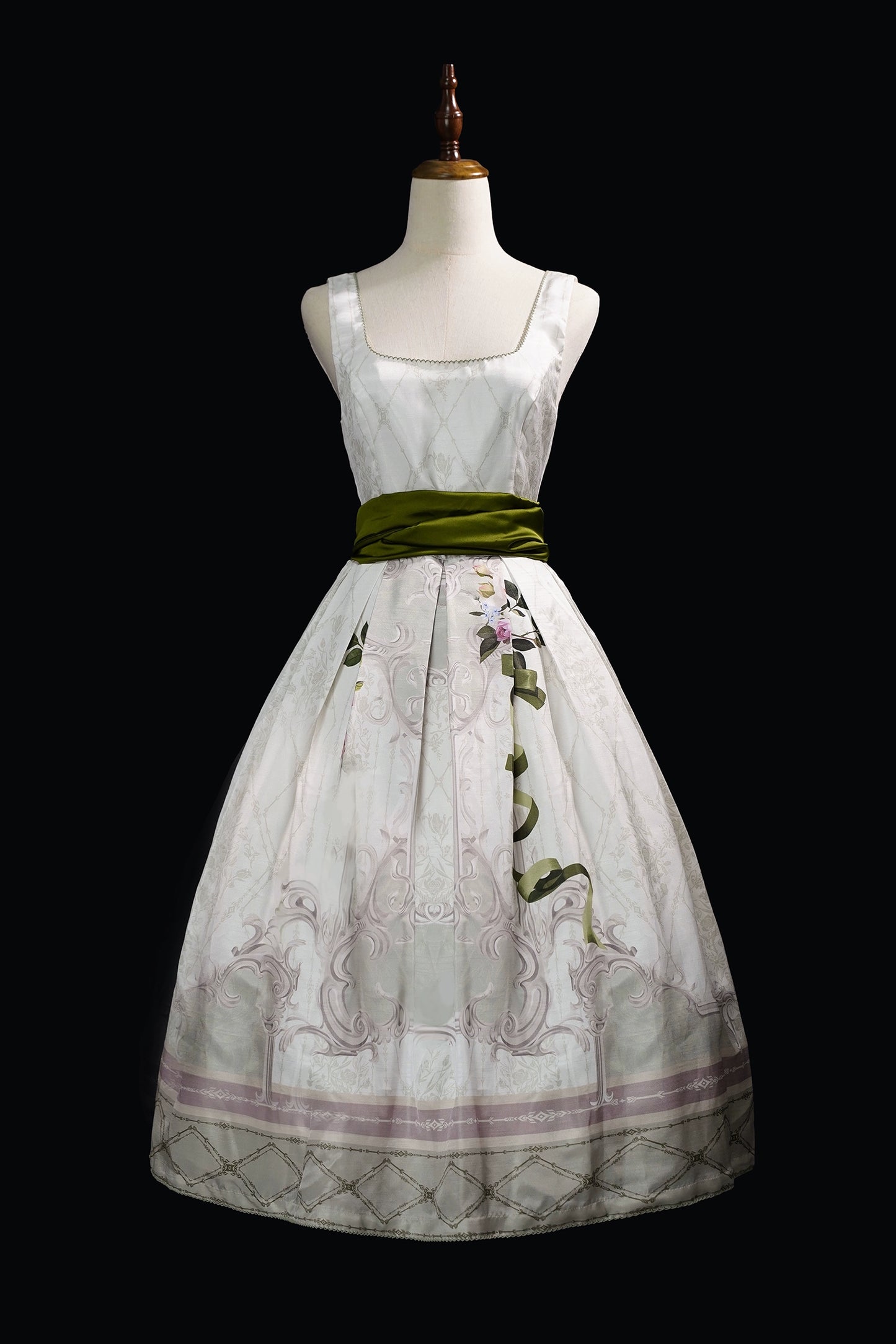 【受注予約1/23まで】Anthea Garden ジャンパースカート1型・花柄プリントなし