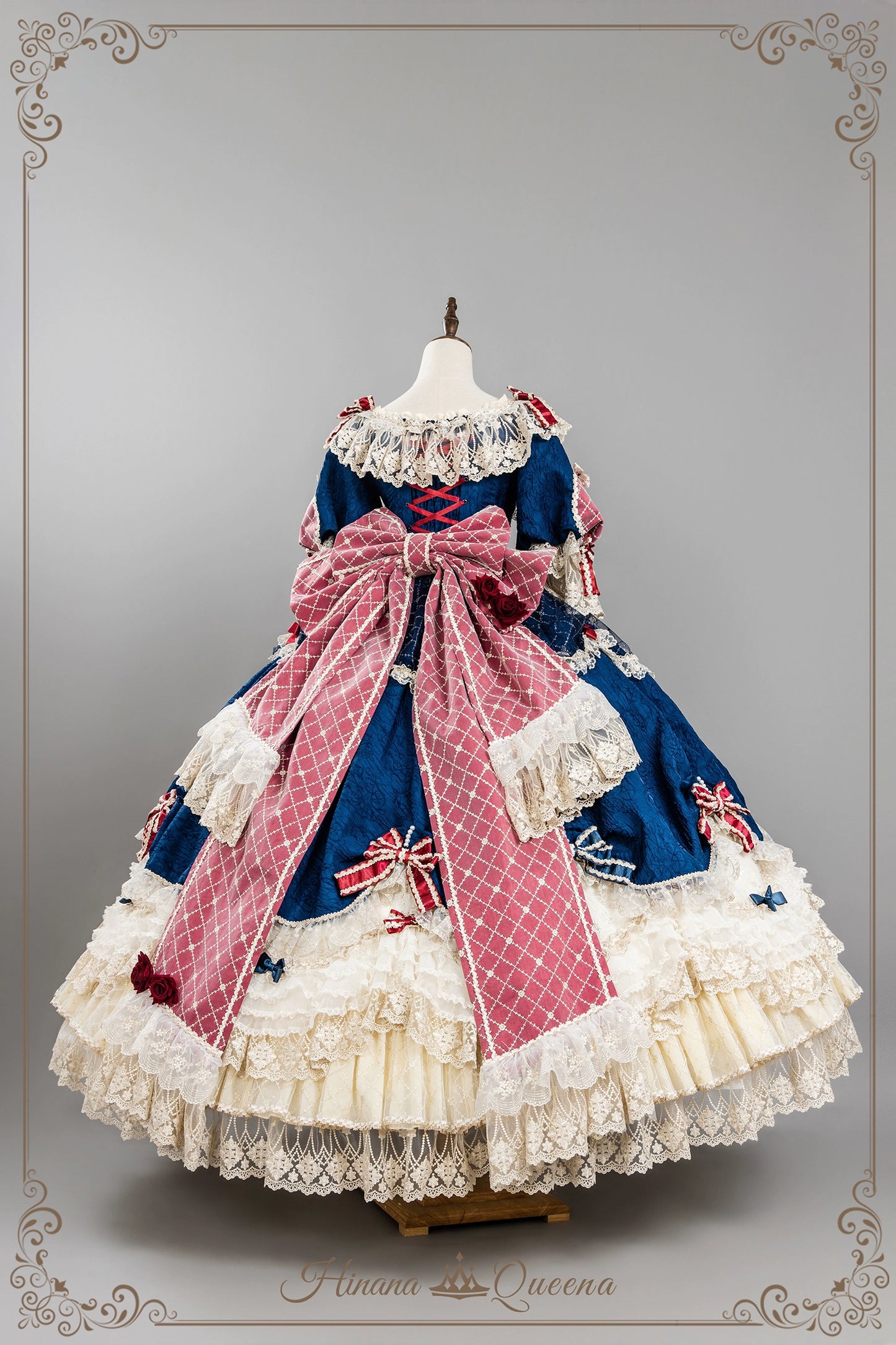 【受注予約6/26まで】Mirror Snow White プリンセスロングドレス・ネイビー