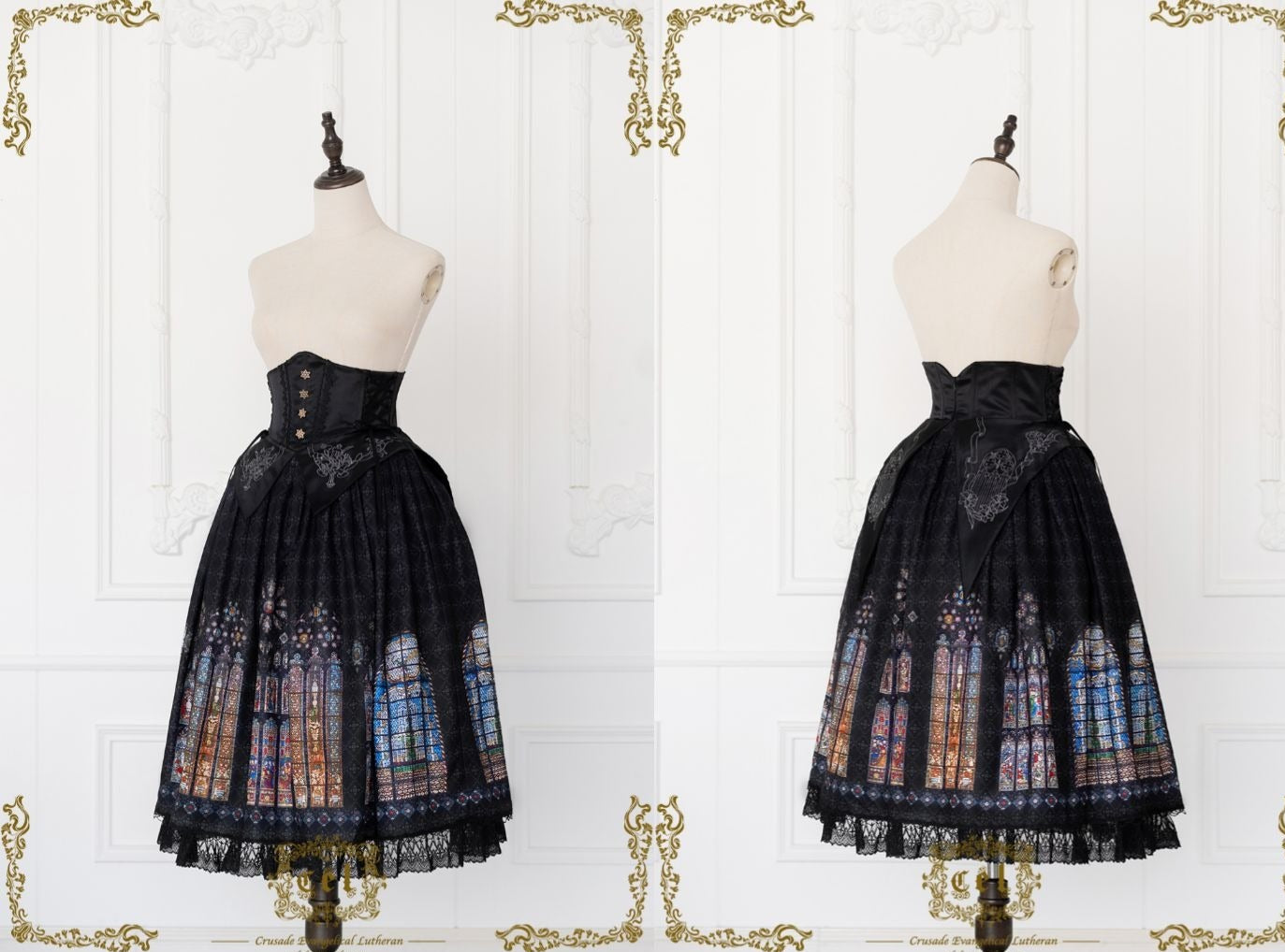 The Holy Cross コルセット一体型スカート