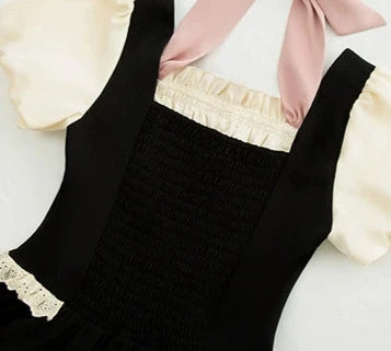 Sweetheart fake layered dress