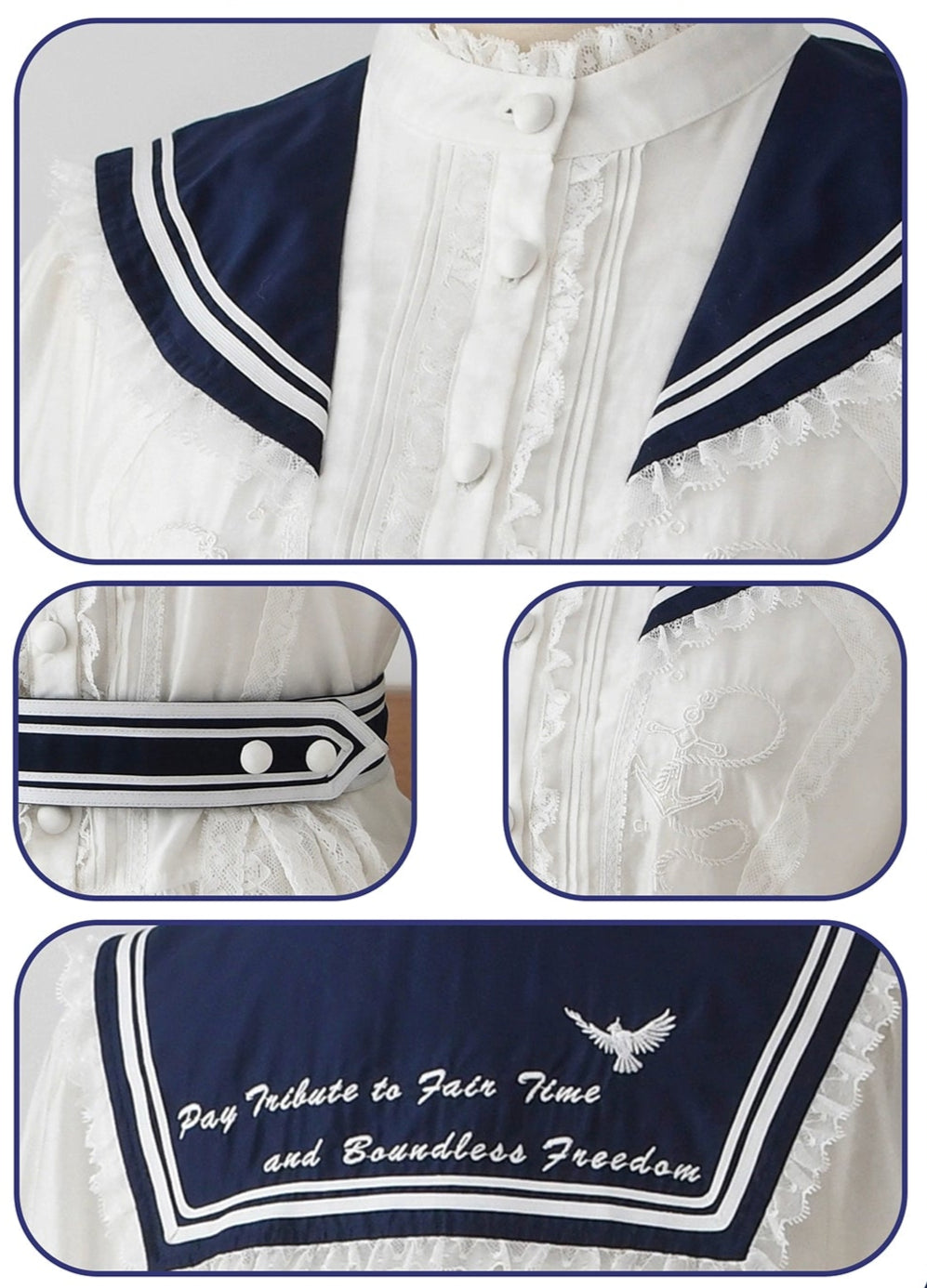 【受注予約8/31まで】Boundless Freedom マリンテイストトップス・長袖