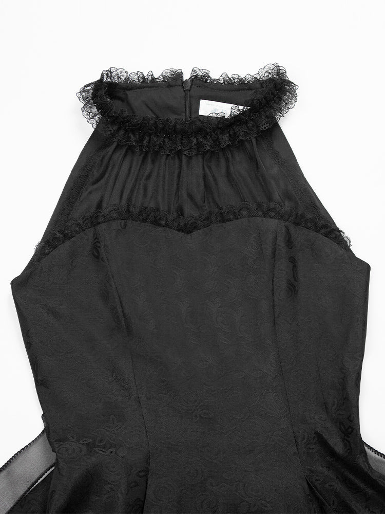 ローズジャガードホルターネックワンピース 単品・セット