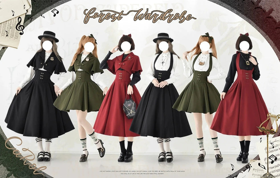 Forest Carol ジャンパースカート・ロング丈 – ロリータファッション Forest Carol ジャンパースカート・ロング丈 – ロリータファッション