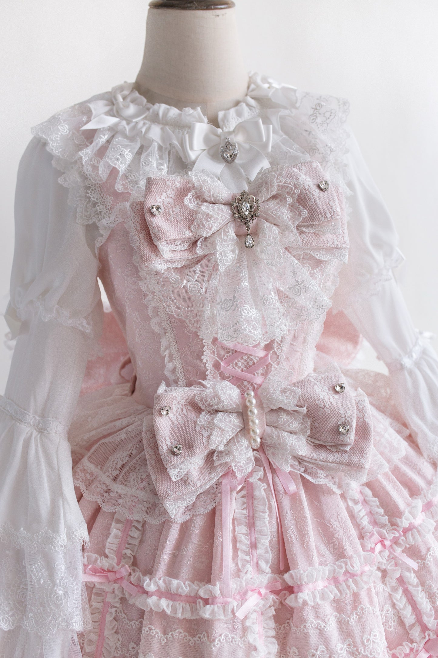 Wishing Star ドール風ジャンパースカート・ピンク