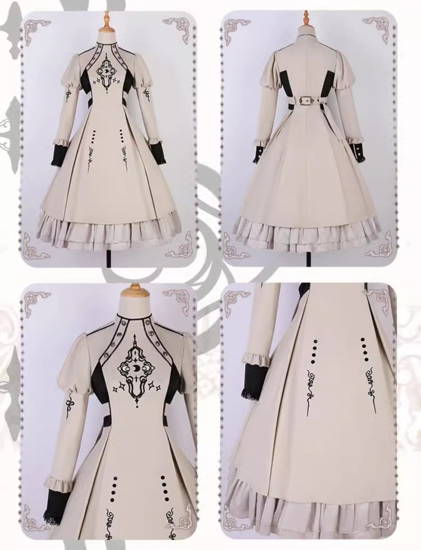 Moon Talisman White Gothic Dress
