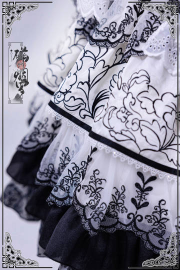 【受注予約8/27まで】Cizhou Ware Black ラグジュアリードレス・ロング丈