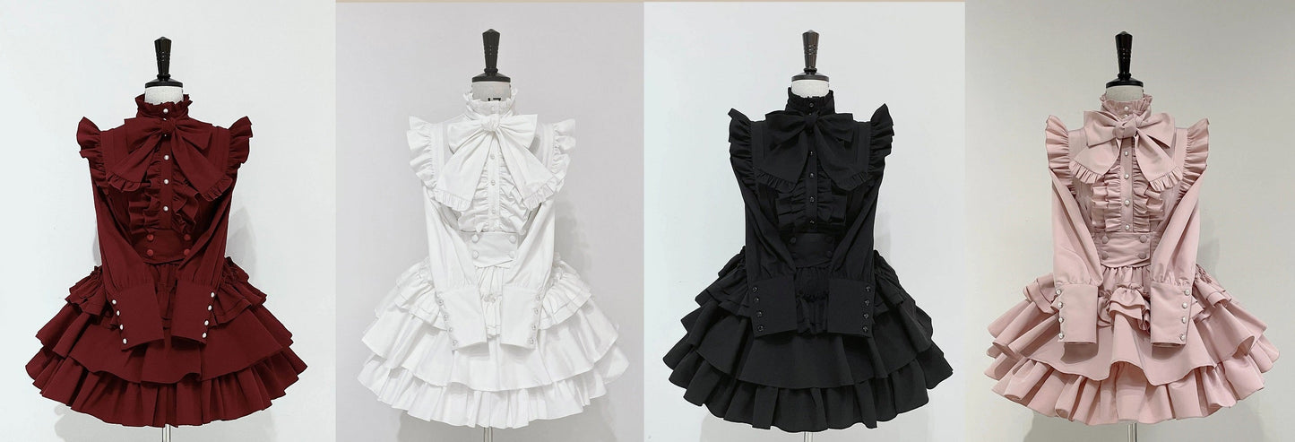 Doll's House リボンタイフリルブラウス 全5色