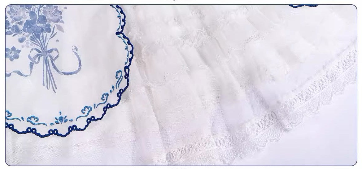 Kingfishers Take Flowers チャイナスタイルジャンパースカート