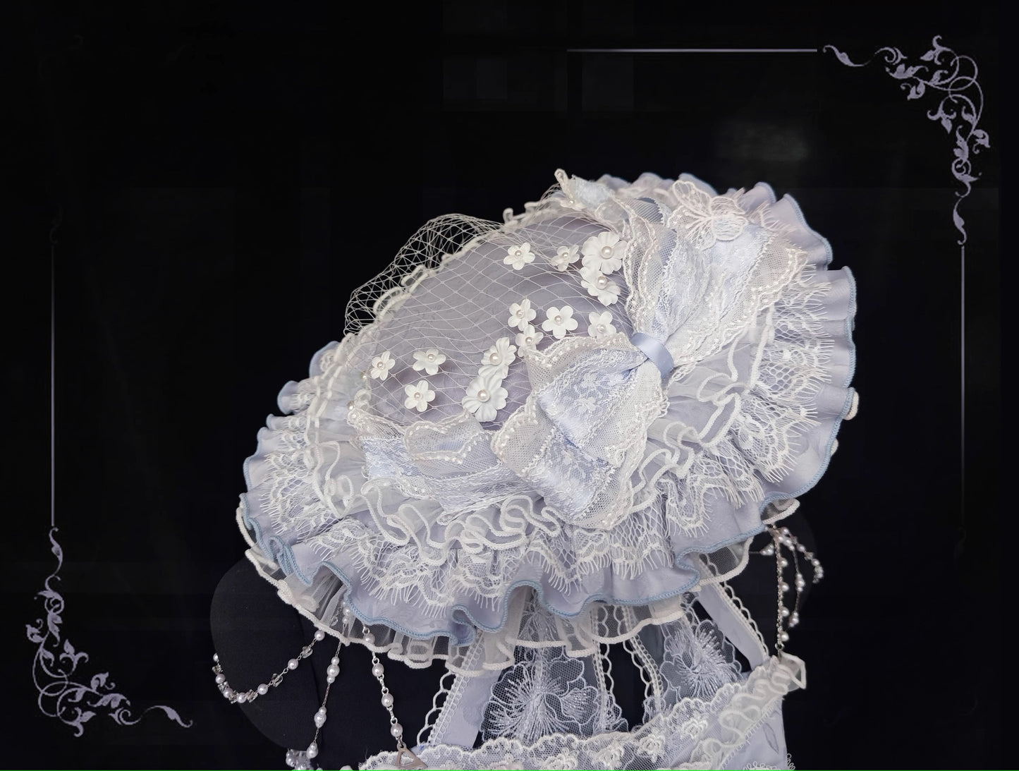 Diamond Stardust レースのプリンセスドレス・レースハット付【ショルダーストラップタイプ】