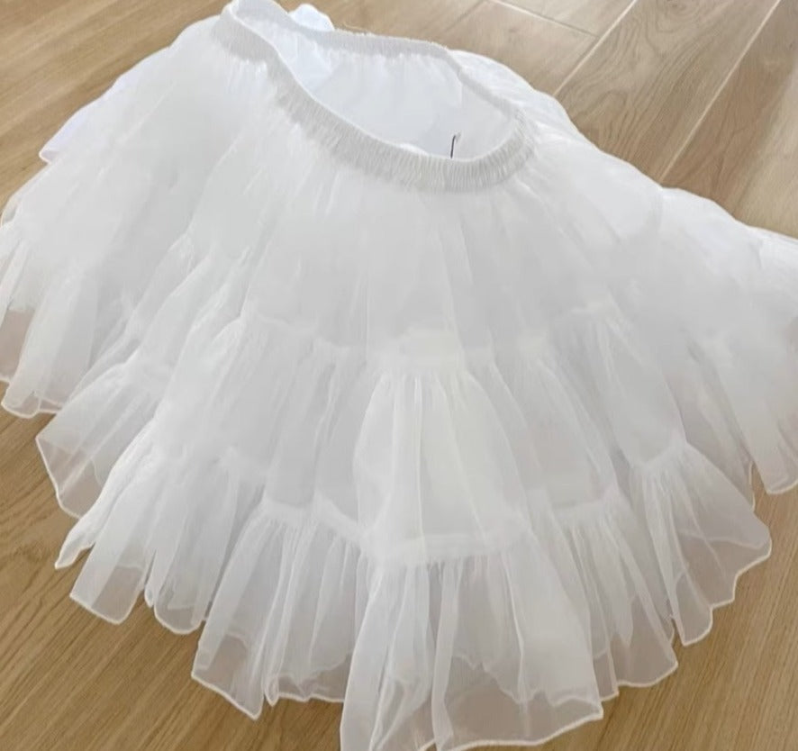 【ミニ丈おすすめNo.1】4層超ボリュームパニエ35cm