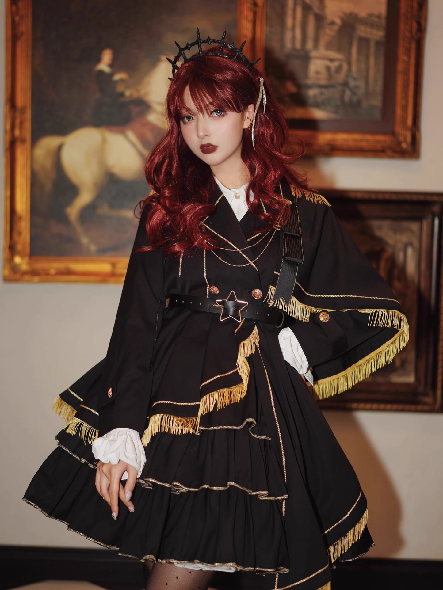 【再販・受注予約6/25まで】星巡夜 ハイウエストスカート