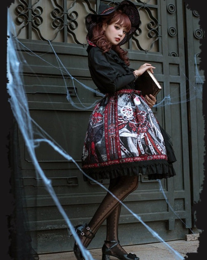 魔女の姉妹 ゴスロリ フリルスカート – ロリータファッション通販RonRon