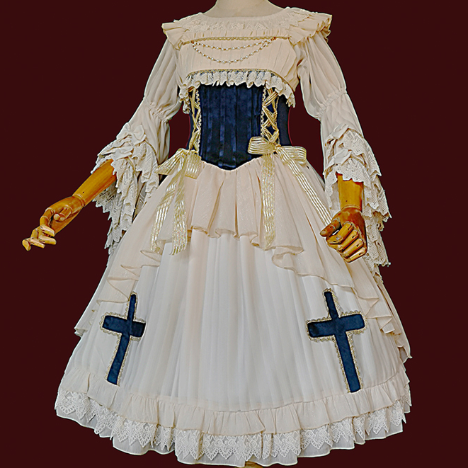 永遠の歌 クロスモチーフジャンパースカート