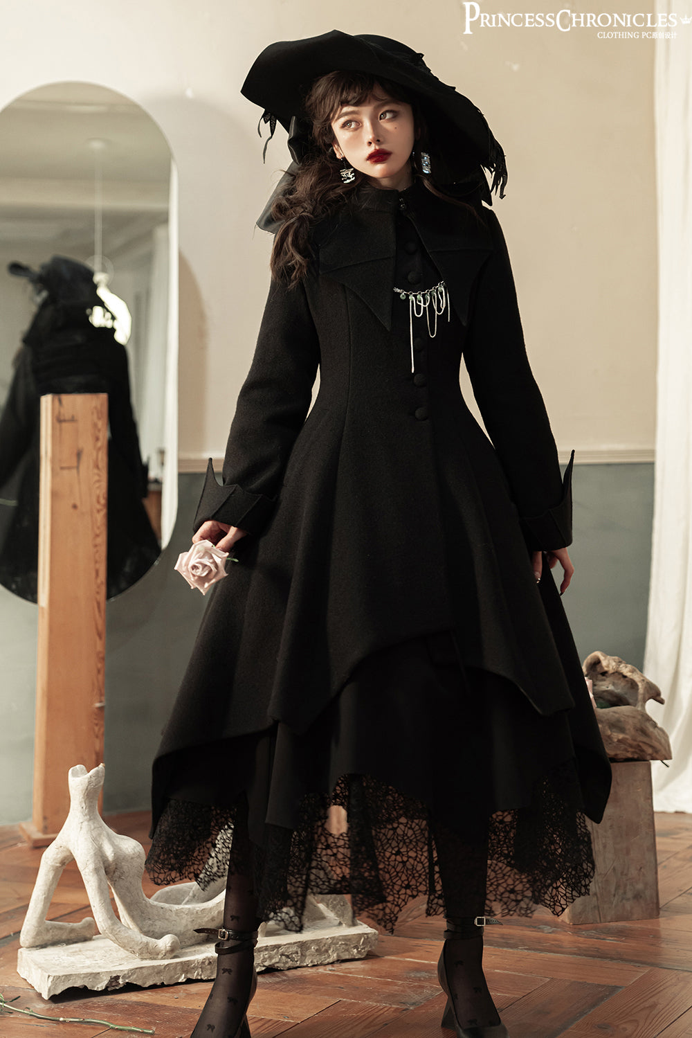 Black 2024 gothic coat