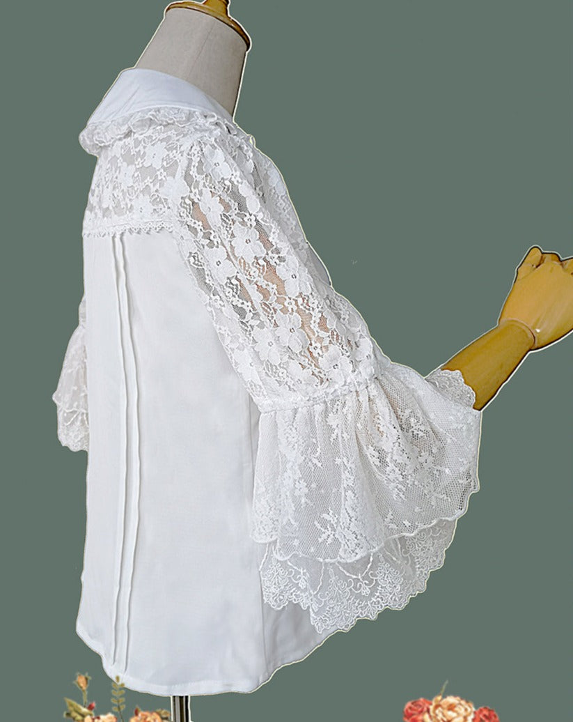 Tower of Dawn レース袖ブラウス