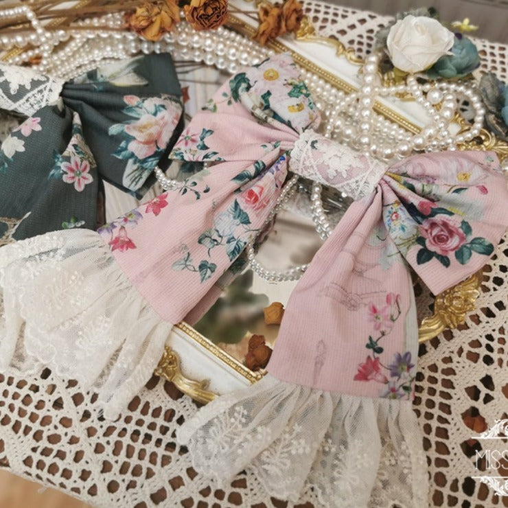 【同時購入のみ】華瓶の花 コサージュ・リボンブローチ・レースグローブ