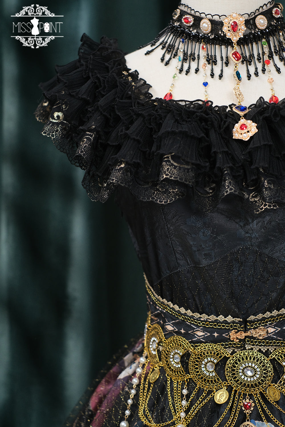 【同時購入のみ】Twilight エジプト風ロリィタ コインベルト、チョーカー