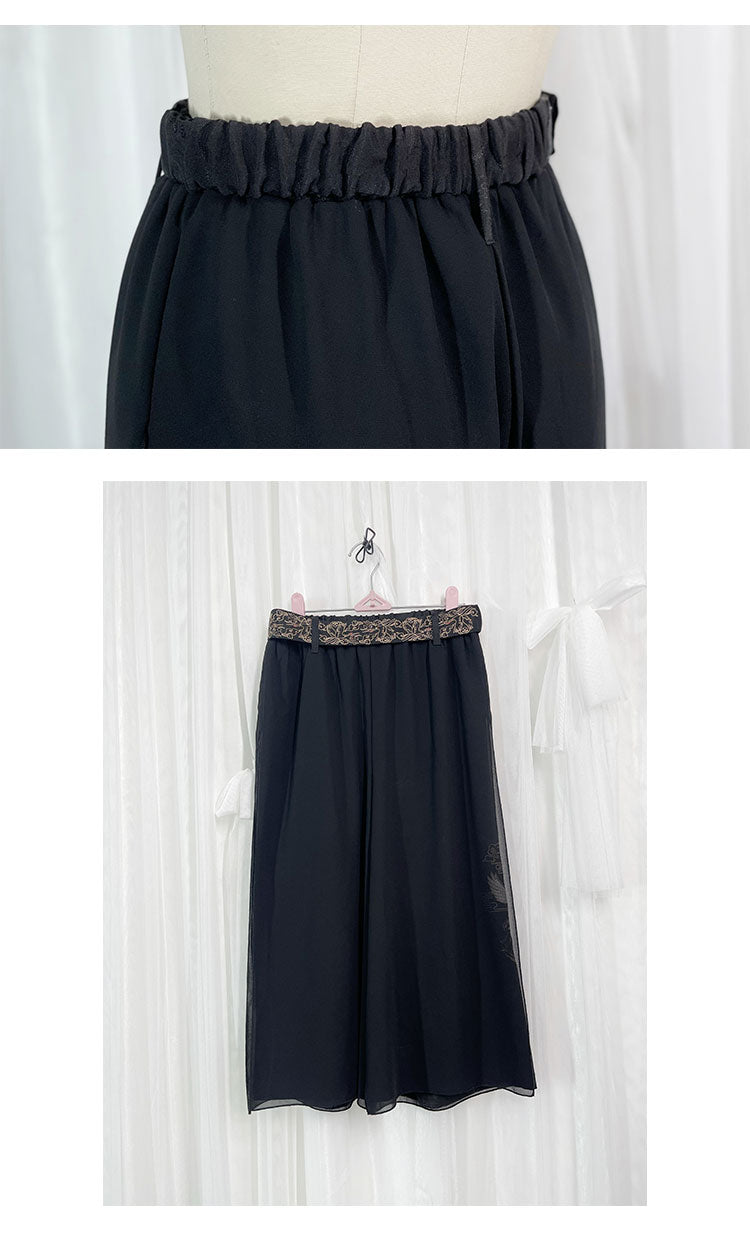 皇子系 鶴刺繍の華ロリベスト