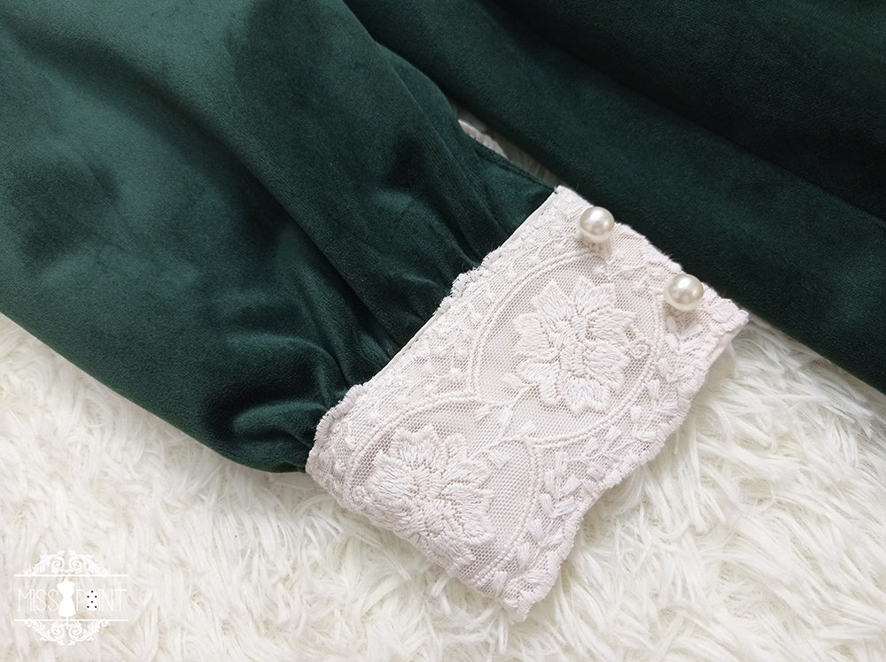 【予約販売】英国クラシカルロリィタ ベルベットワンピース