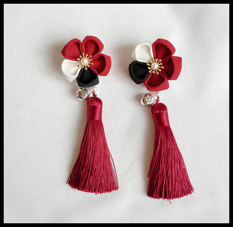 大正浪漫 菱形格子の和ロリジャンパースカートとマント 和ロリ